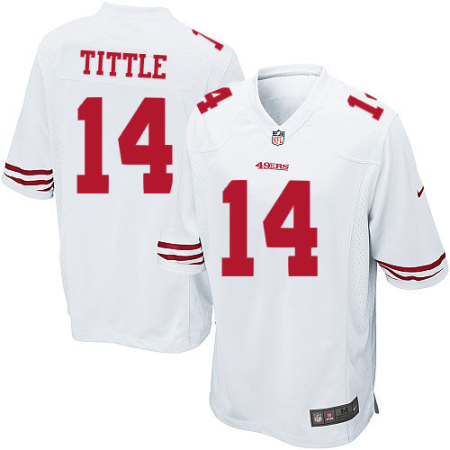 Youth Limited Y.A. Tittle Nike Jersey White Road - #14 NFL San Francisco 49ers